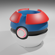 3.png Lowpoly And Normal Version of Pokeball penstand / Vase Collection