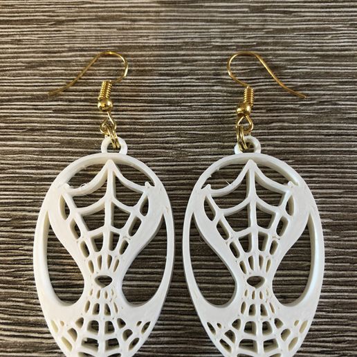 Spiderman earrings 3D model