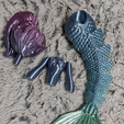 Chibi-Rainbow-Mermaid-1.png Flexi Mermaid - Chibi Mermaid - Articulated