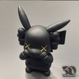06.jpg Фигурка Пикачу KAWS черная - STL и OBJ для 3D печати