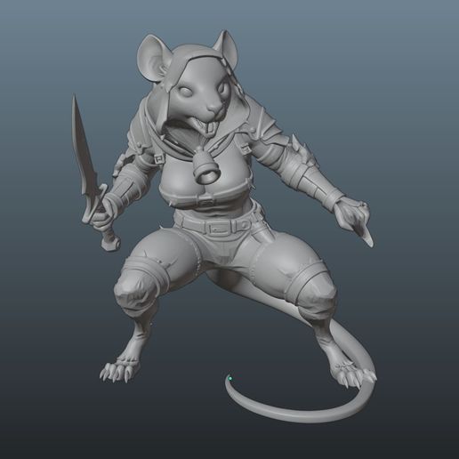 Hooded Verminess Rogue 3D model