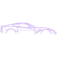 chevrolet corvette c7.stl Wall Silhouette: Chevrolet Set