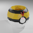 4.png Lowpoly And Normal Version of Pokeball penstand / Vase Collection