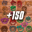 -150.png All high detailed cookie cutter sets (+150 cookie cutters)