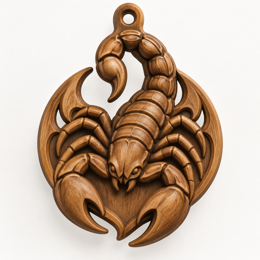 Scorpion  Pendant (3D STL File)