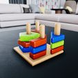 IMG_8075.jpg Shape Matching Toy - Montessori Toy