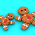 render3.png Título Personagem fofo do homem do pão de gengibre - Modelo 3D estilizado