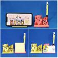 2024dragon-stand-12.jpg 2024 Year of the Dragon - Multifunctional: mobile phone holder, pen holder, business card holder, sticky note holder