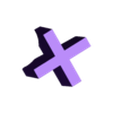 X-export.stl Playstation Logo Art