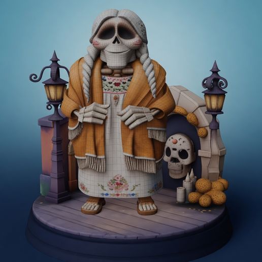 😵 Mama Coco in the Land of the Dead | Coco Pixar・ STL File for 3D ...
