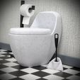 IMG_6038.jpg 1:12 Scale Miniature Toilet Brush & Holder - Modern Dollhouse Bathroom Accessory