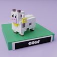 vaca-2.jpg Minecraft cow model | STL file for 3D printing