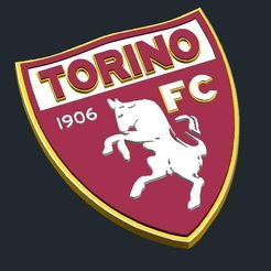 Torino_FC_3D.jpg Free STL file Torino FC - Logo・3D printable model to download