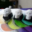 keycap scull 3d printing 4.jpg Skull Keycap STL for Cherry MX 3D print model
