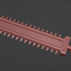 Chainblade.png Fichier OBJ Lame de chaîne lourde・Modèle pour imprimante 3D à télécharger