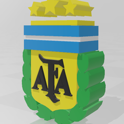 Escudo.Afapng.png STL file Shield A F A with three stars・3D printable model to download