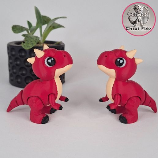 2.jpg Flexi Mini Carnotaurus | Print In Place | No Supports