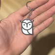 IMG_5461.png Archivo 3D Minimalist Owl keychain・Plan de impresora 3D para descargar