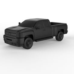 Chevrolet-Silverado-HD-ExtendedCab-StandardBed-2011.jpg 3D file Chevrolet Silverado HD ExtendedCab StandardBed 2011 (PRE-SUPPORTED)・Model to download and 3D print