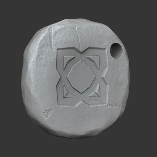 elemental kc 2.png Elemental Rune - Runescape - STL Keychain