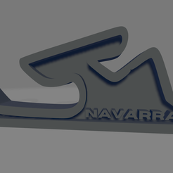 Circuito-de-Navarra.png STL file Circuito de Navarra keychain・3D printable model to download