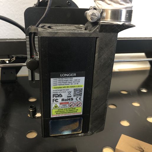 longer Ray 5 20W suction nozzle