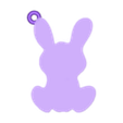 V.stl PORTE-CLÉS LAPIN AVEC INITIALES A - Z