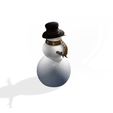 JJJ.jpg DOWNLOAD SNOWMAN 3D Model - Obj - FbX - 3d PRINTING - Christmas - Noel Christmas