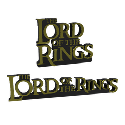 Untitled.png STL file 3D MULTICOLOR LOGO/SIGN - The Lord of the rings (2 Versions)・3D printing design to download, Wabushi