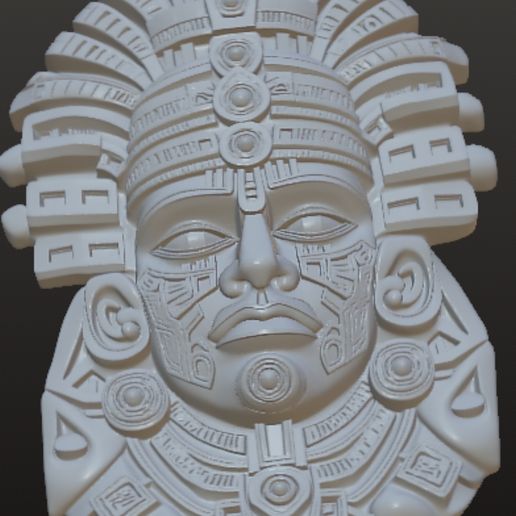 👺 MAYA tribal mask tribal mask・ STL File for 3D printing・Cults