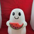 Watermelon.jpg Cute Ghost 3D Model with Interchangeable Magnetic Arms