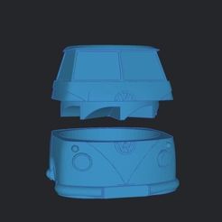 Captura-de-Pantalla-2023-08-23-a-las-14.49.14.jpg STL file GRINDER VOLKSWAGEN T1 GRINDERKING 60X60X50 MM EASY PRINT PRINT IN PLACE WITHOUT SUPPORTS・Model to download and 3D print