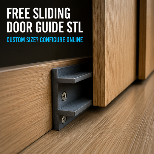 Sliding Door Floor Guide – Free Customizable STL