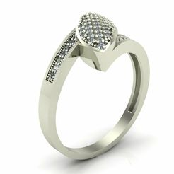 4-1.jpg Archivo STL Women Ring - Womens Ring STL READY FILE With 3DM Files Modelo 3D・Diseño para descargar y imprimir en 3D