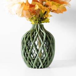 The Noki Vase, Modern and Unique Home Decor for Dried and Preserved Flower Arrangement  | STL File