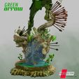 111920 B3DSERK - Green Arrow Color 05.jpg B3DSERK DC comics Green Arrow 3d Sculpture: STL tested & ready for printing