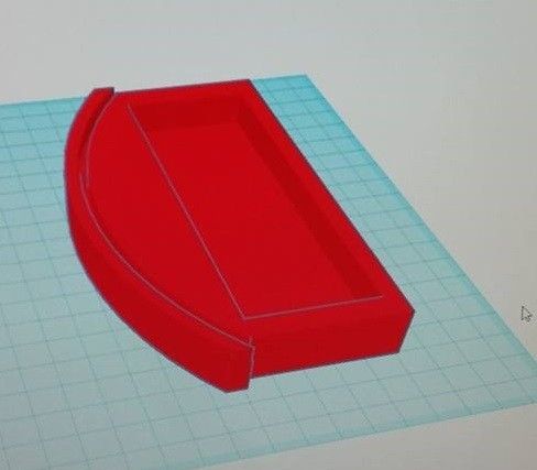 Lithophane support 3D model preview