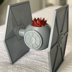 502a5f27-0800-4804-8e85-e533e9400be7.JPG STL file TIE Fighter Planter / Star Wars・Model to download and 3D print