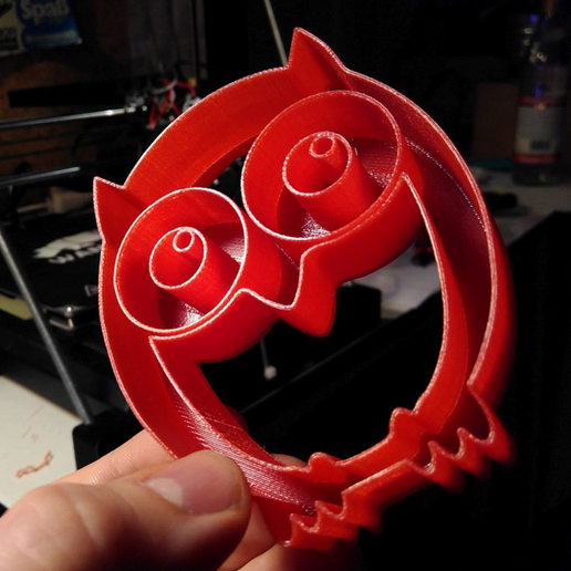 Owl cookie cutter 3D model