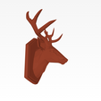 Low-Poly-Deer-Head-Wall-Mount-1.png Low-Poly Deer Head Wall Mount - Geometric Stag Trophy STL
