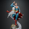 02.png SUPERMAN & KRYPTO FULL STATUE + BUST 3D PRINT