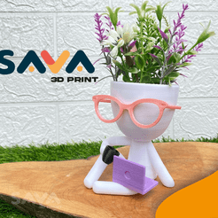 Cafe-PC.png STL file Robert Pot Working Coffe・3D printable model to download, Sava_3D