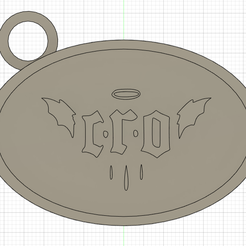 s.png STL file C.R.O. Keychain・3D printable model to download