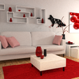 livingroom.png Fox wall decoration