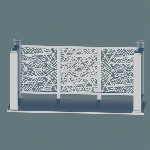 Render_LaserCutPanel_Parametric_Geometric_View_4K-v3.png Balaustrada - Panel paramétrico cortado por láser