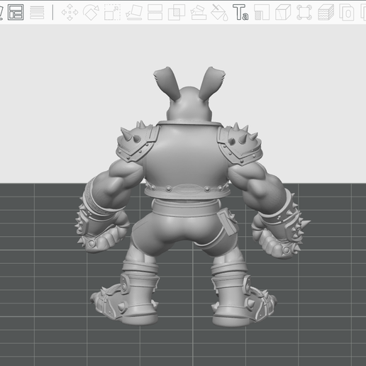 🥚 Mutant War Bunny - Easter Egg Guardian・ 3D File for 3D printing・Cults