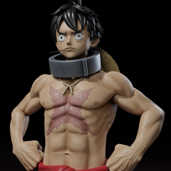 1.png STL file Luffy Wano Figure・3D printer design to download