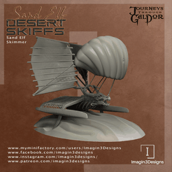 Sand-Elf-Skimmer-Angle.png 3D file Sand Elf Skimmer・Design to download and 3D print