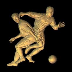1.jpg Fichier STL gratuit footballeur de football d'attaque dribbleur・Modèle à télécharger et à imprimer en 3D
