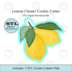 Etsy-Listing-Template-STL.png Archivo 3D Cortador de galletas de racimo de limón | Archivo STL・Objeto imprimible en 3D para descargar